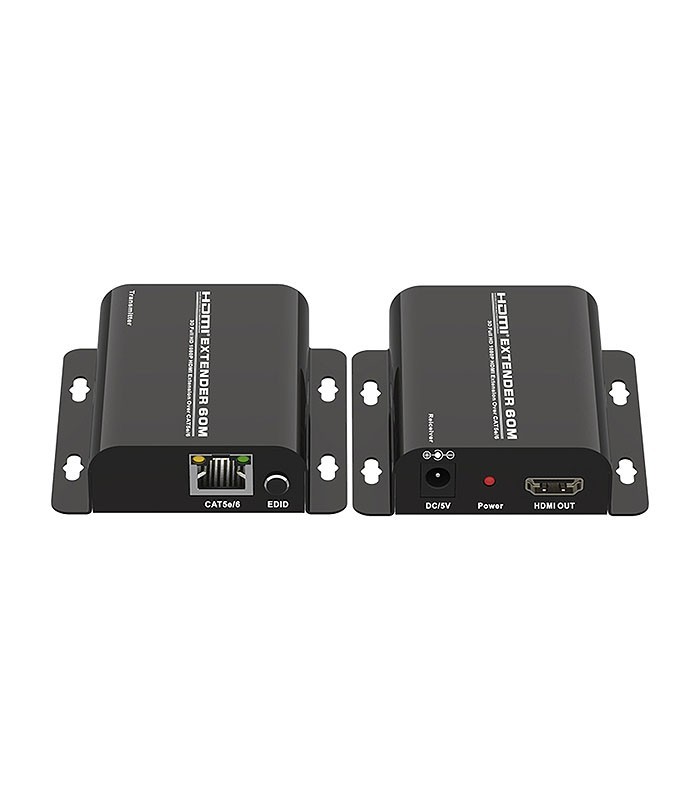 افزایش طول HDMI بر روی کابل شبکه تا 60 متر تی سی تی TC-HEX-60