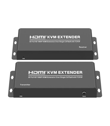 افزایش طول HDMI و USB بر روی کابل شبکه تا 200 متر تی سی تی TC-KEX-200P