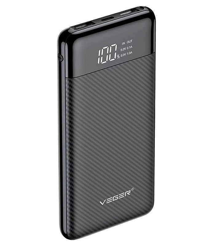 پاور بانک وگر VP-1087PD با ظرفیت 10000 میلی آمپر ساعت