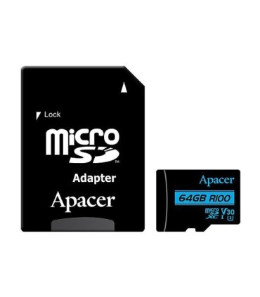 کارت حافظه microSDXC اپیسر V30 کلاس 10 سرعت 100MBps ظرفیت 64 گیگابایت