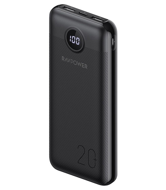 پاور بانک راوپاور RP-PB1205 با ظرفیت 20000 میلی آمپر ساعت