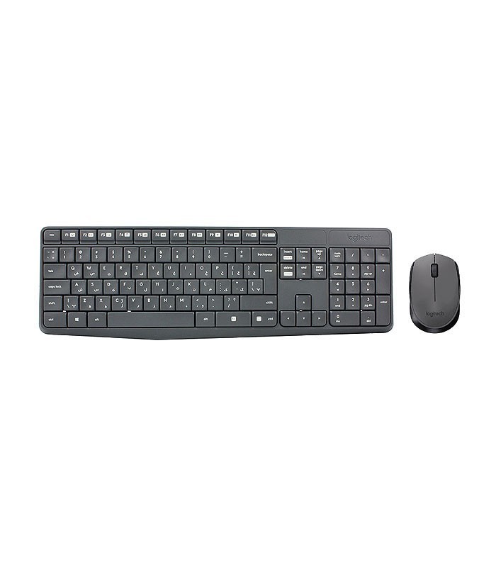 کیبورد و ماوس بی سیم لاجیتک MK235 با حروف فارسی