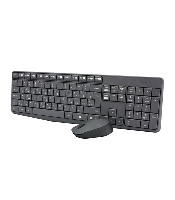 کیبورد و ماوس بی سیم لاجیتک MK235 با حروف فارسی