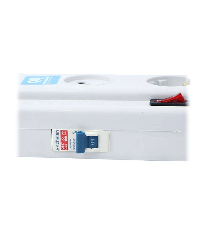 چند راهی برق 5+1 خانه با کابل 1.8 متر پارت الکتریک PE2095