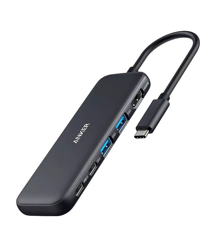 هاب 5 پورت Type C به USB 3.1 با پورت HDMI و Type C با قابلیت PD انکر 332 A8355 