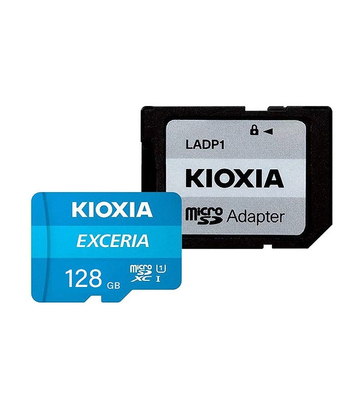کارت حافظه microSDXC کیوکسیا EXCERIA کلاس 10 سرعت 100MBps ظرفیت 64 گیگابایت همراه با آداپتور SD
