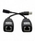 افزایش طول USB 2.0 بر روی کابل شبکه تا 50 متر وی نت V-EXUSB050