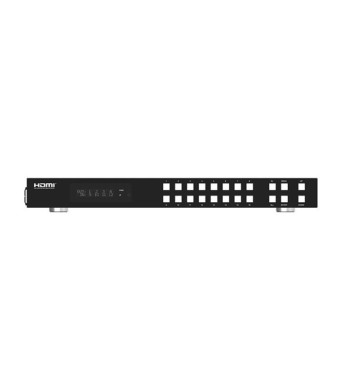 ماتریکس سوئیچ 16 در 16 HDMI با قابلیت 3D و رزولوشن 4K با ریموت کنترل فرانت FN-V1616