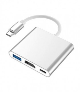 هاب 3 پورت Type C به 3.0 USB با پورت HDMI و Type C وی نت V-COUC30HU