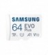 کارت حافظه microSDXC سامسونگ EVO Plus کلاس 10 سرعت 130MBps ظرفیت 64 گیگابایت همراه با آداپتور SD