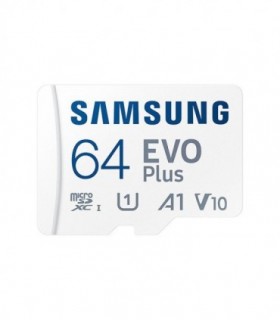 کارت حافظه microSDXC سامسونگ EVO Plus کلاس 10 سرعت 130MBps ظرفیت 64 گیگابایت همراه با آداپتور SD