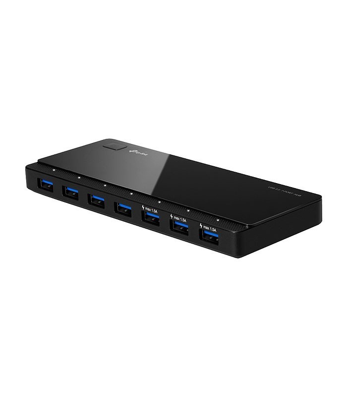 هاب 4 پورت USB 3.0 با 3 پورت شارژ همراه آداپتور تی پی لینک UH700