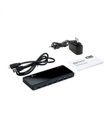 هاب 4 پورت USB 3.0 با 3 پورت شارژ همراه آداپتور تی پی لینک UH700