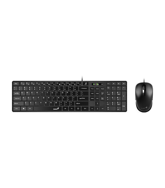کیبورد و ماوس باسیم جنیوس SlimStar C126 با حروف فارسی