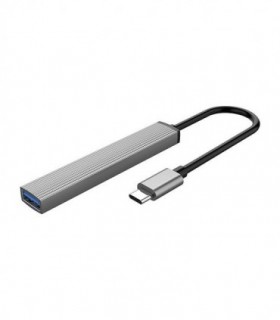هاب 4 پورت Type C به USB 3.0 - 2.0 و درگاه کارت حافظه اوریکو AH-12F