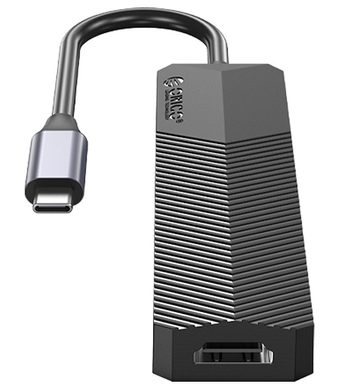 هاب 6 پورت Type C به USB 3.0 - 2.0 با پورت HDMI و درگاه کارت حافظه با قابلیت PD اوریکو MDK-6P
