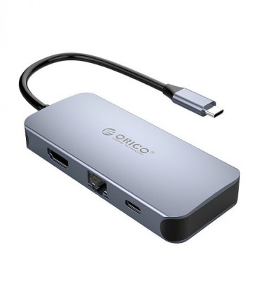 هاب 6 پورت Type C به USB 3.0 با پورت HDMI و LAN با قابلیت PD اوریکو MC-U602P