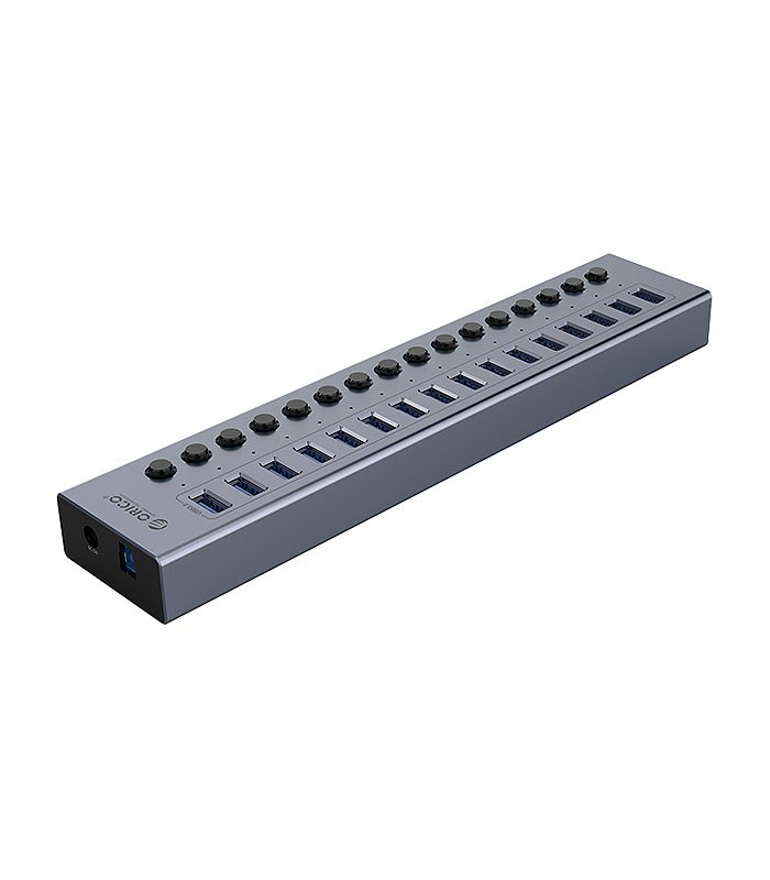 هاب 16 پورت USB 3.0 کلید دار همراه آداپتور اوریکو BT2U3-16AB