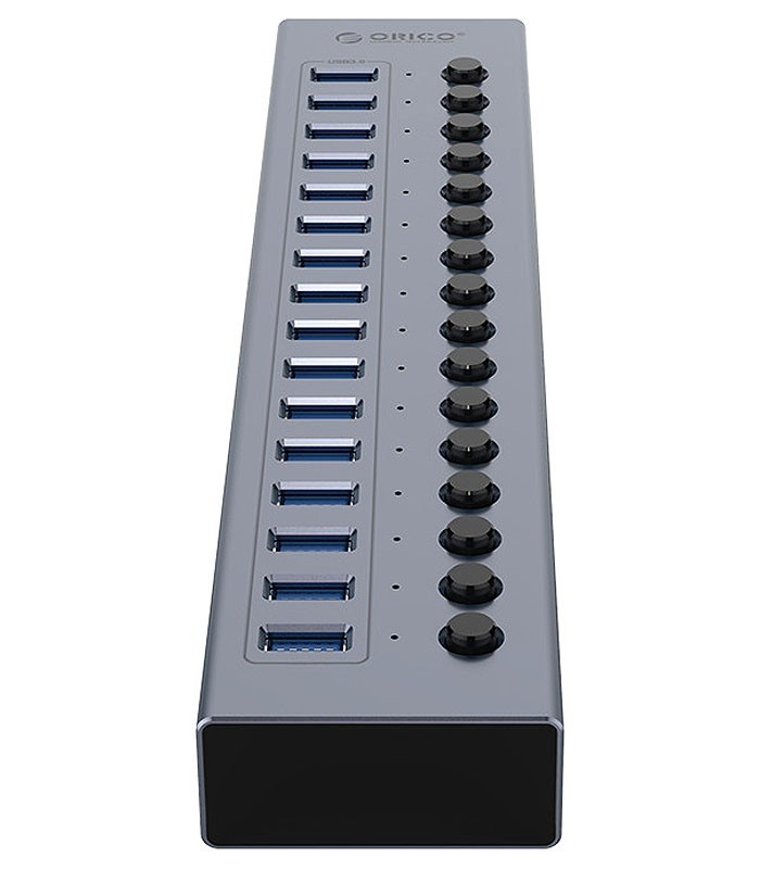 هاب 16 پورت USB 3.0 کلید دار همراه آداپتور اوریکو BT2U3-16AB