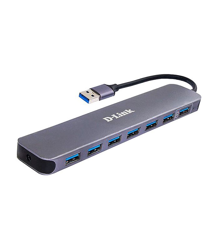 هاب 6 پورت USB 3.0 با 1 پورت شارژ همراه آداپتور دی لینک DUB-1370