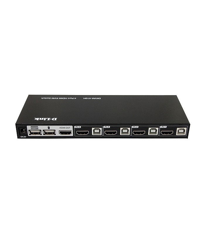 کی وی ام سوئیچ 4 پورت HDMI دی لینک DKVM-410H