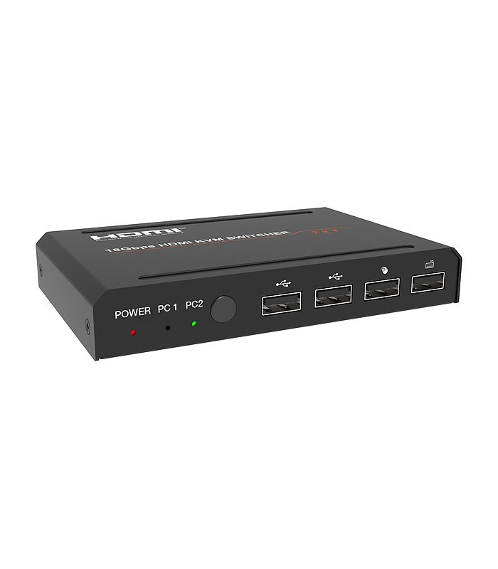 کی وی ام سوئیچ 2 پورت HDMI فرانت FN-K221