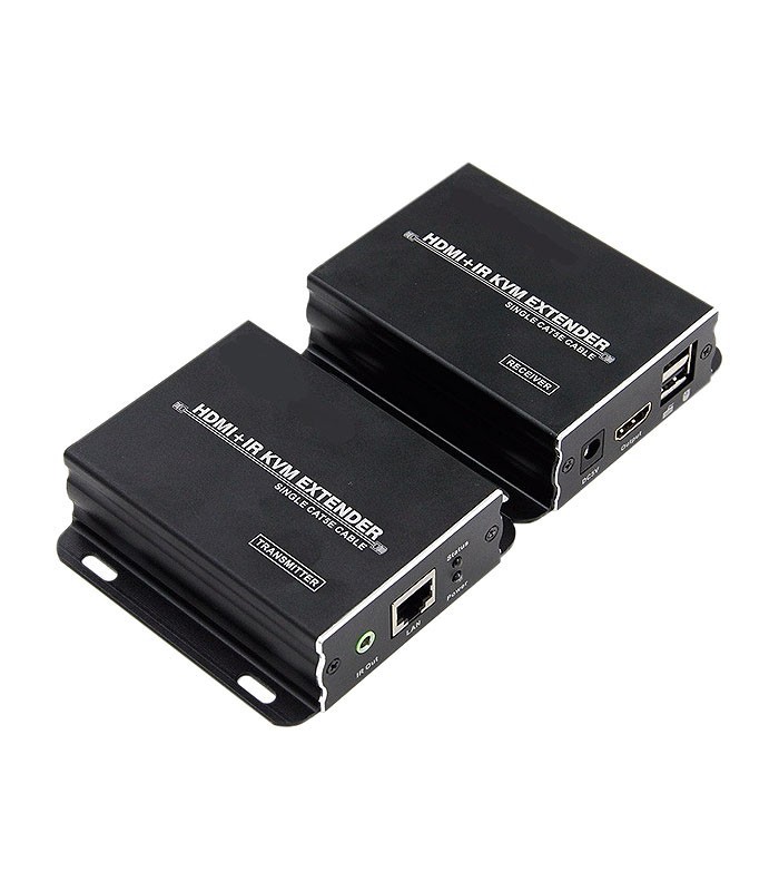 افزایش طول HDMI بر روی کابل شبکه تا 50 متر با قابلیت KVM لایمستون LS-HKE50