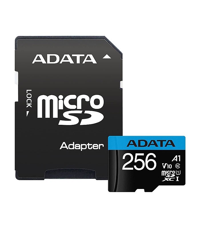 کارت حافظه microSDXC ای دیتا Premier کلاس 10 سرعت 100MBps ظرفیت 256 گیگابایت همراه با آداپتور SD