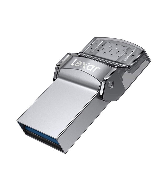 فلش مموری لکسار USB 3.0 OTG D35C ظرفیت 128 گیگابایت