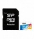 کارت حافظه microSDXC سیلیکون پاور Elite کلاس 10 سرعت 100MBps ظرفیت 64 گیگابایت همراه با آداپتور SD
