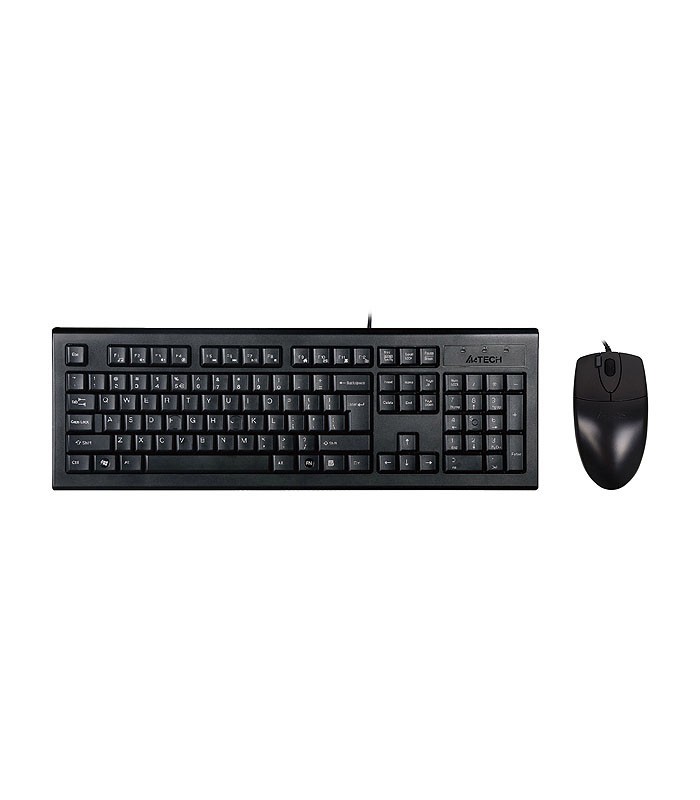 کیبورد و ماوس باسیم ای فورتک KR-8520DS با حروف فارسی