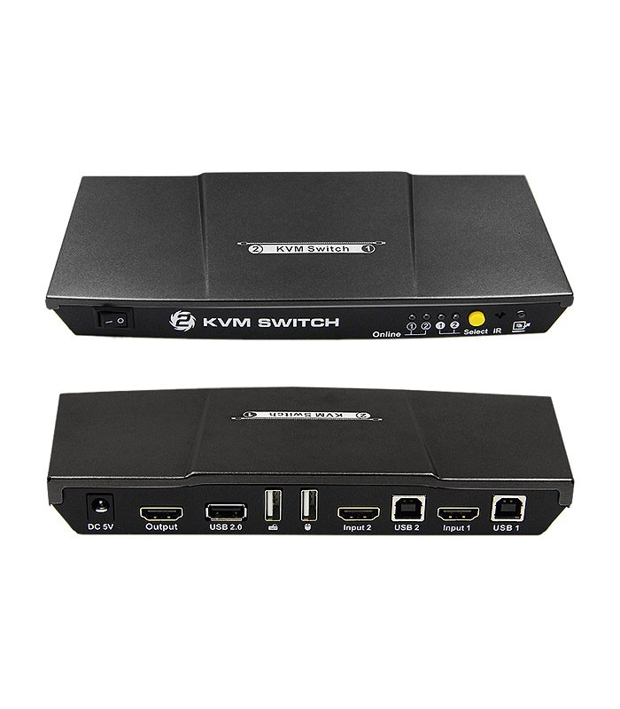 کی وی ام سوئیچ 2 پورت HDMI لایمستون LS-HK21