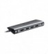 هاب 8 پورت Type C به 3.0 USB با پورت HDMI و LAN و درگاه کارت حافظه باقابلیت PD یوگرین 50538 CM121