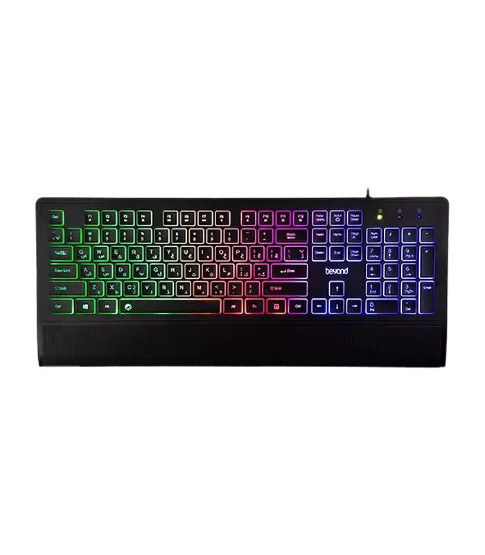 کیبورد باسیم بیاند BK-7210RGB با حروف فارسی