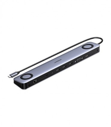 هاب 11 پورت Type C به 3.1 USB با پورت HDMI و LAN و Type C و درگاه کارت حافظه با قابلیت PD یوگرین 60188 CM235