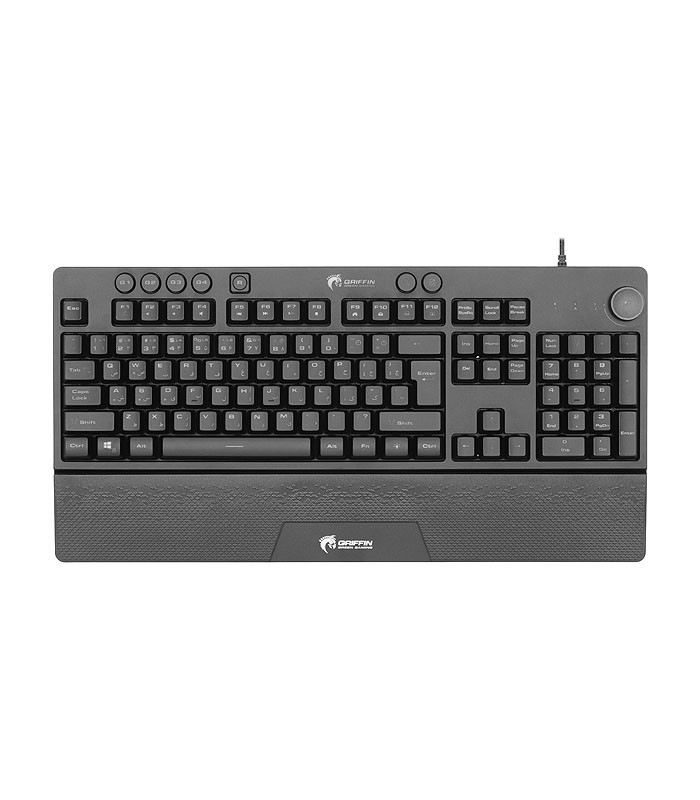 کیبورد باسیم گیمینگ گرین GK703-RGB با حروف فارسی