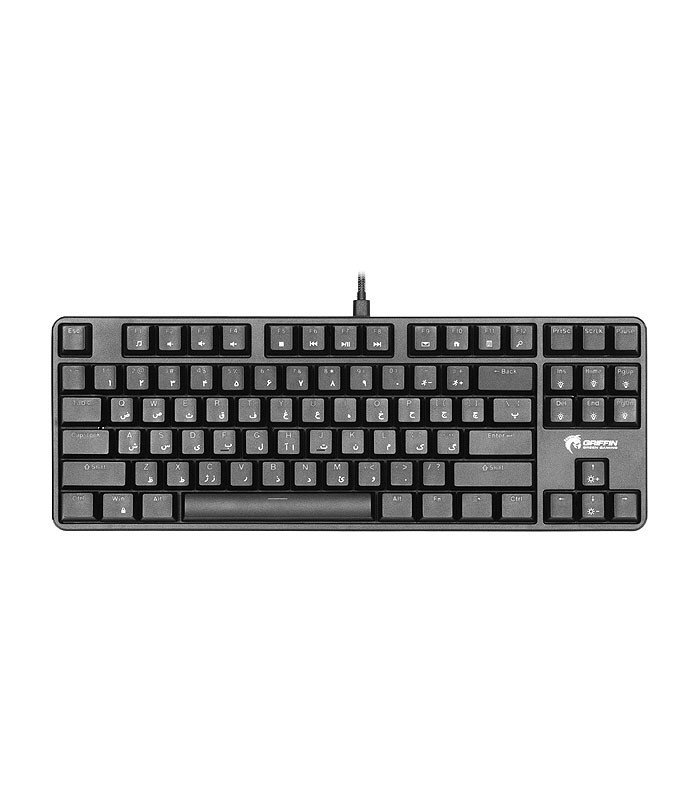 کیبورد باسیم گیمینگ گرین GK801-RGB با حروف فارسی