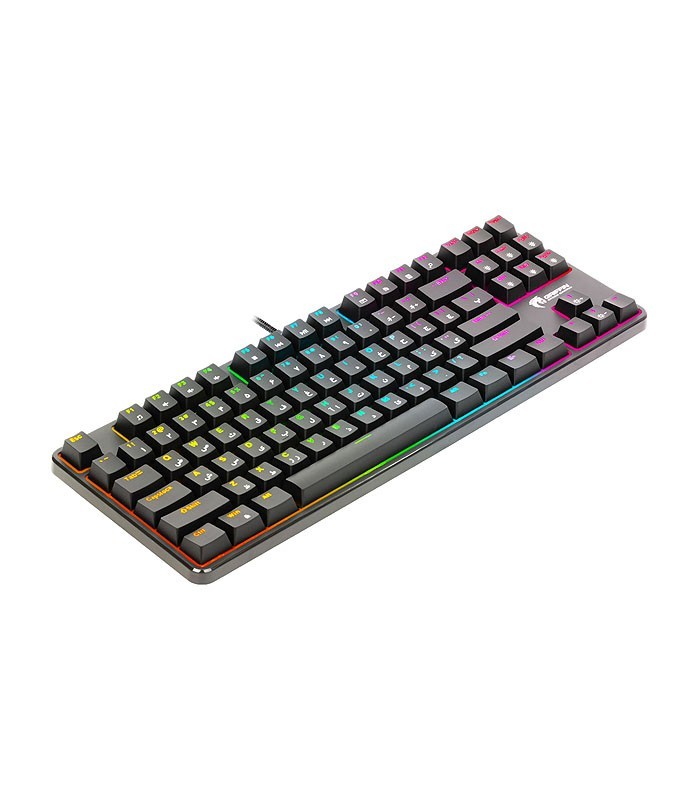 کیبورد باسیم گیمینگ گرین GK801-RGB با حروف فارسی