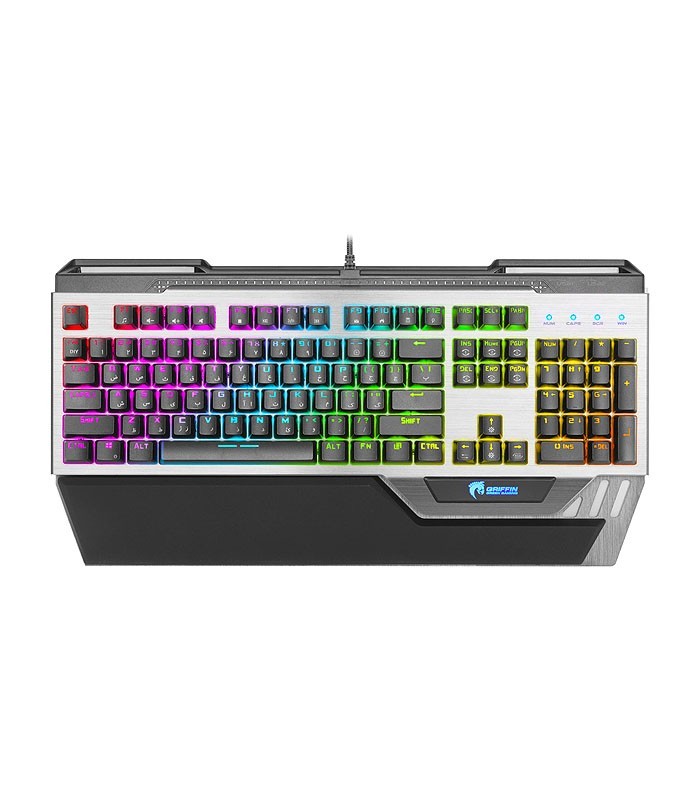 کیبورد باسیم گیمینگ گرین GK803-RGB با حروف فارسی