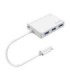 هاب 4 پورت Type C به USB 3.0 با پورت LAN بافو BF-333