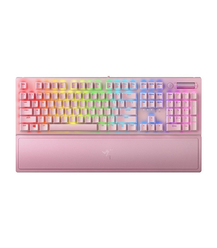کیبورد باسیم گیمینگ ریزر BlackWidow V3 - Green Switch
