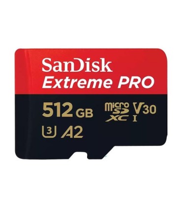 کارت حافظه microSDXC سن دیسک Extreme PRO کلاس 10 سرعت 200MBps ظرفیت 512 گیگابایت همراه با آداپتور SD