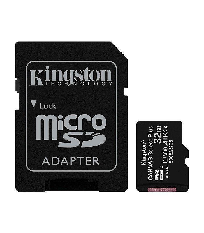 کارت حافظه microSDHC کینگستون Canvas Select Plus کلاس 10 سرعت 100MBps ظرفیت 32 گیگابایت همراه با آداپتور SD