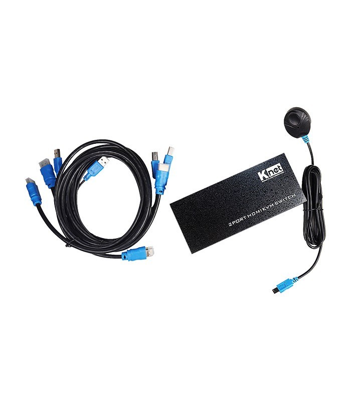 کی وی ام سوئیچ 2 پورت HDMI اتوماتیک کی نت K-SWKH402