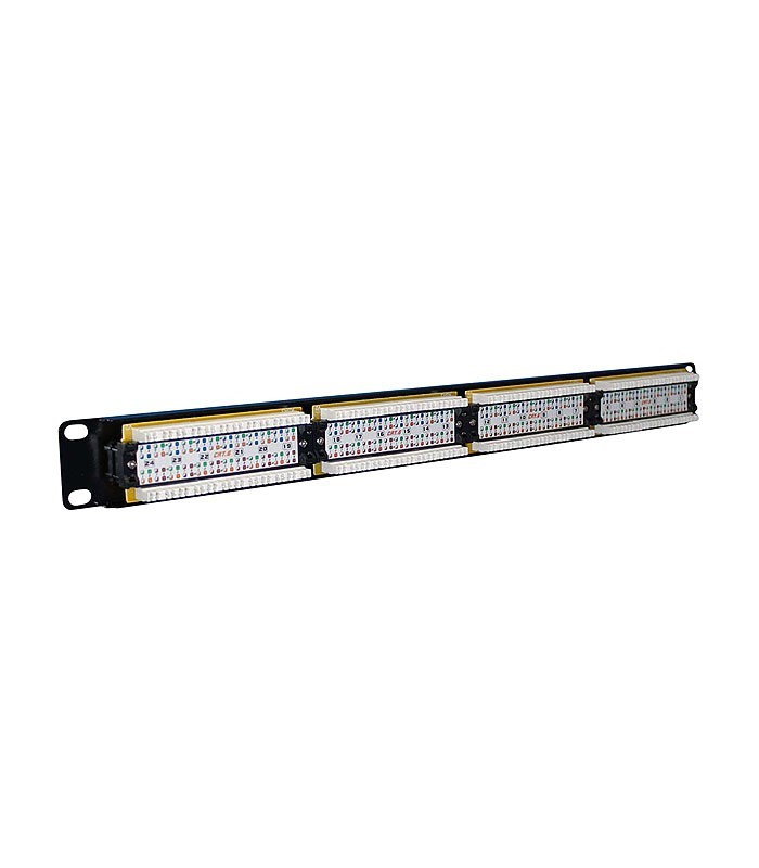 پچ پنل 24 پورت همراه با کیستون Cat6 UTP بافو