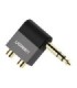 تبدیل 1 به 2 صدا استریو 6.35 میلی متر به RCA نر یوگرین AV147 40846