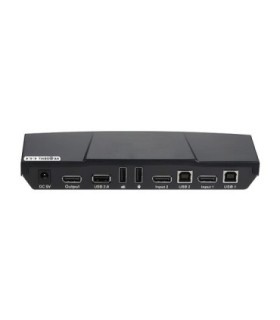 کی وی ام سوئیچ 2 پورت DisplayPort همراه کابل لایمستون LS-PK21