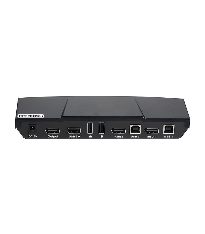 کی وی ام سوئیچ 2 پورت DisplayPort همراه کابل لایمستون LS-PK21