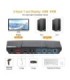 کی وی ام سوئیچ 2 پورت DisplayPort همراه کابل لایمستون LS-PK21