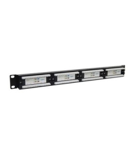 پچ پنل 24 پورت همراه با کیستون Cat6 UTP وی نت V-NPC6U024